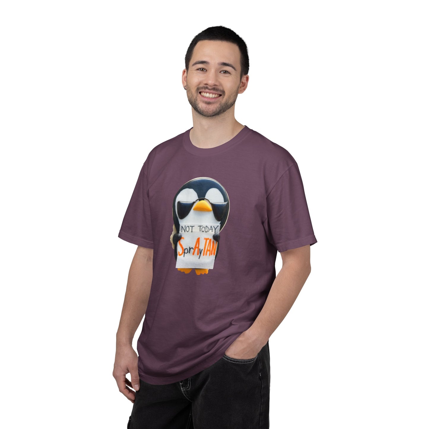 Penguin "Not Today SprAyTAN" T