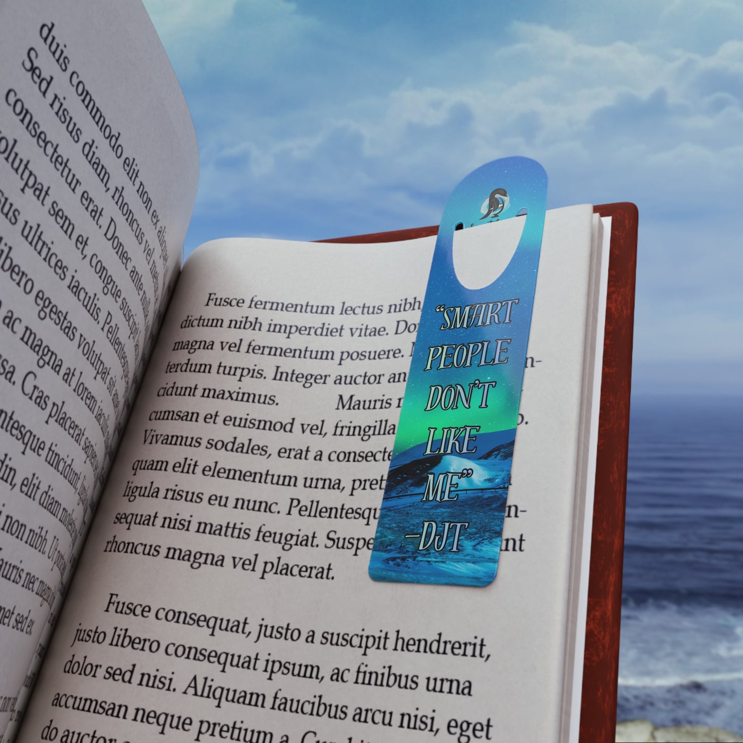 "Smart People Don't Like Me" Metal Corner Bookmark