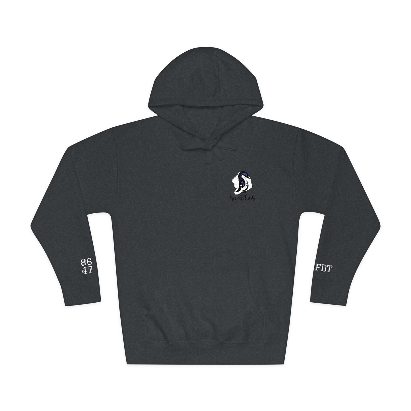 Resist Penguin Logo Embroidered Hoodie - Fleece Pullover