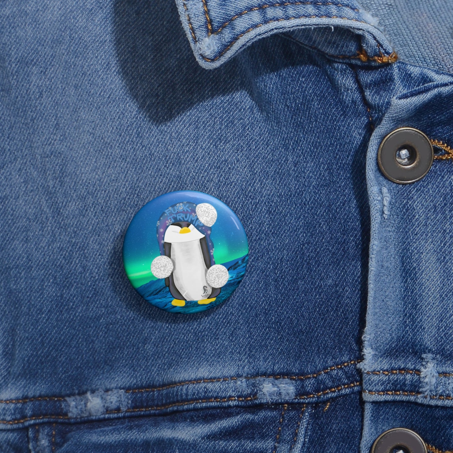 FDT Penguin Aurora Pin Button