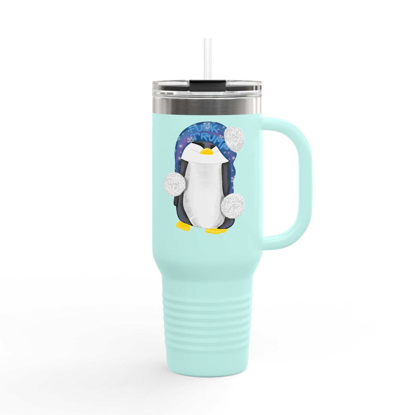 Insulated Travel Mug — FDT Illustrated Penguin (40oz)