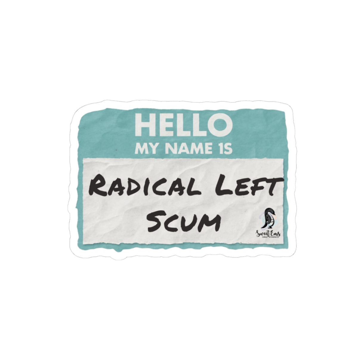 Radical Left Scum Kiss-Cut Sticker