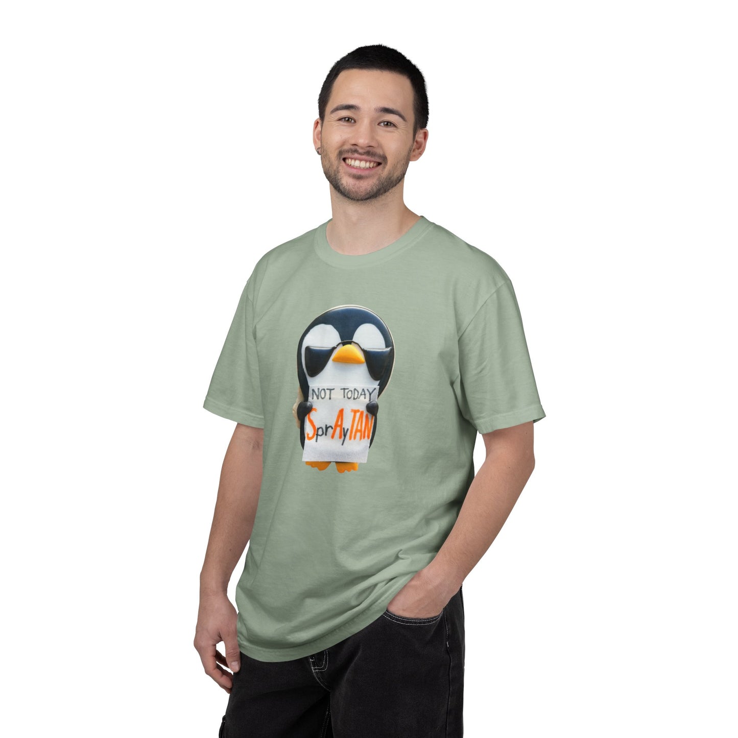 Penguin "Not Today SprAyTAN" T