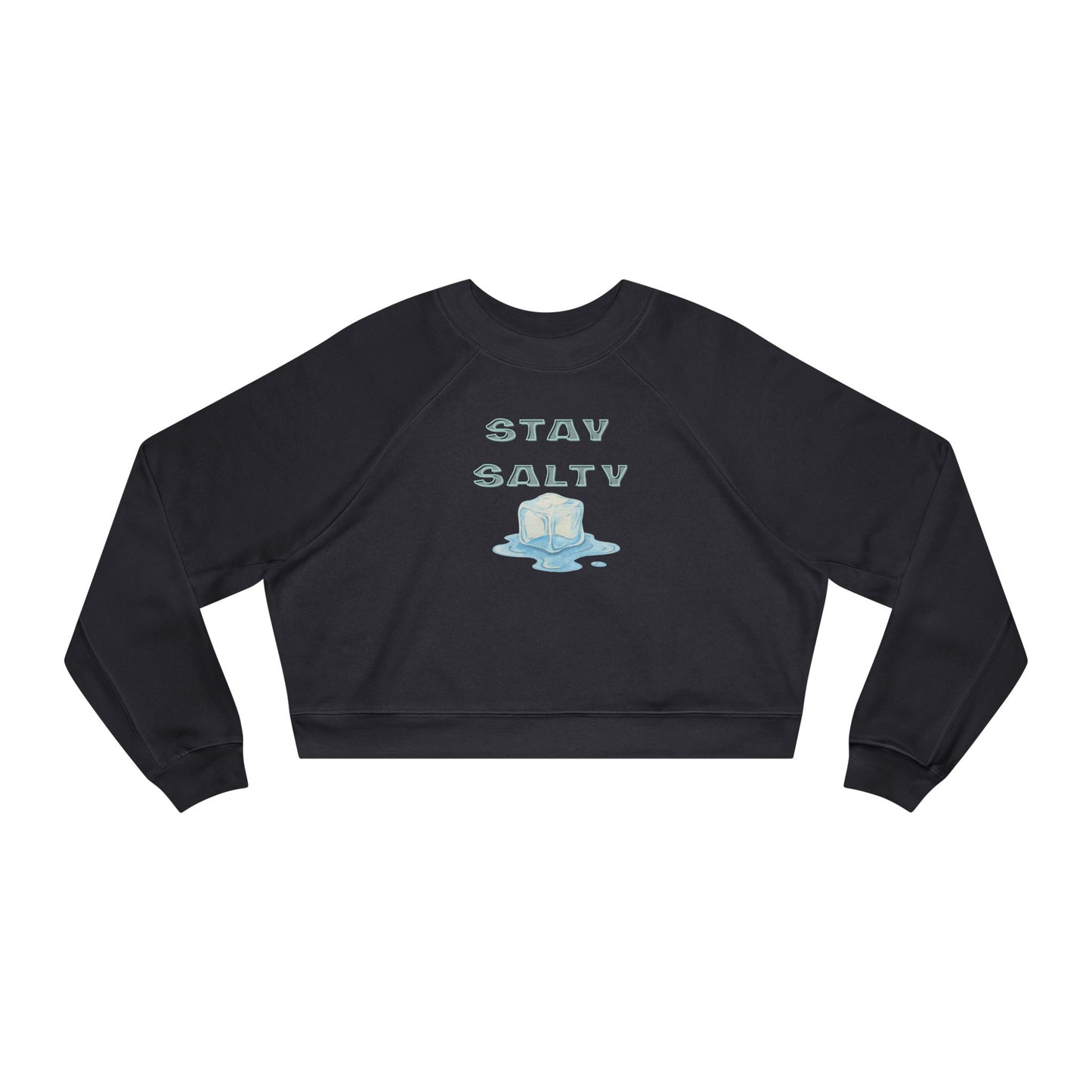 Stay Salty Cropped Pullover — Women's Fleece Sweatshirt