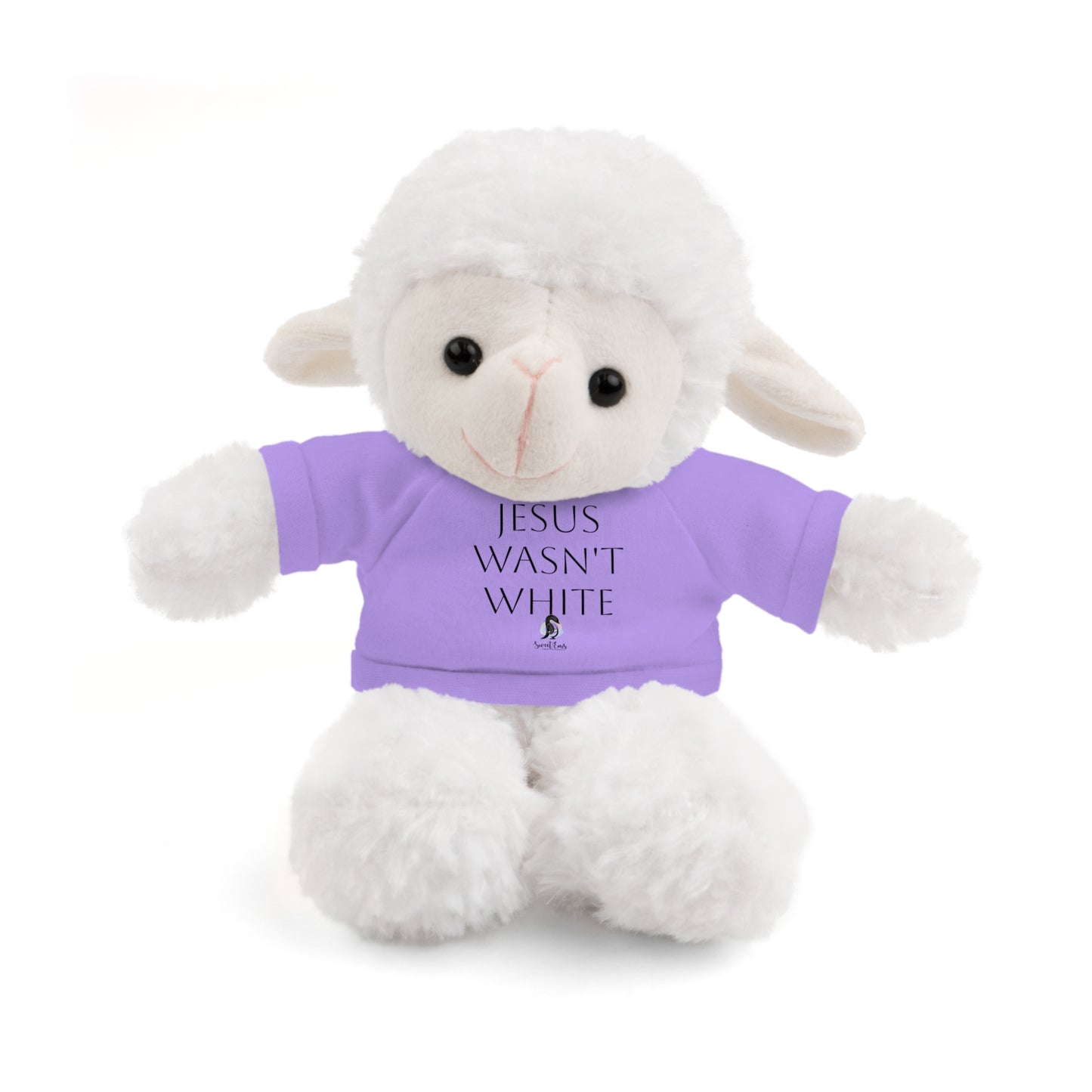 Jesus Wasn't White Stuffed Animal — Inclusive Plush Toy with Tee