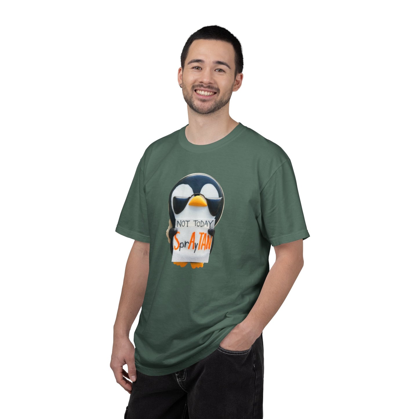 Penguin "Not Today SprAyTAN" T