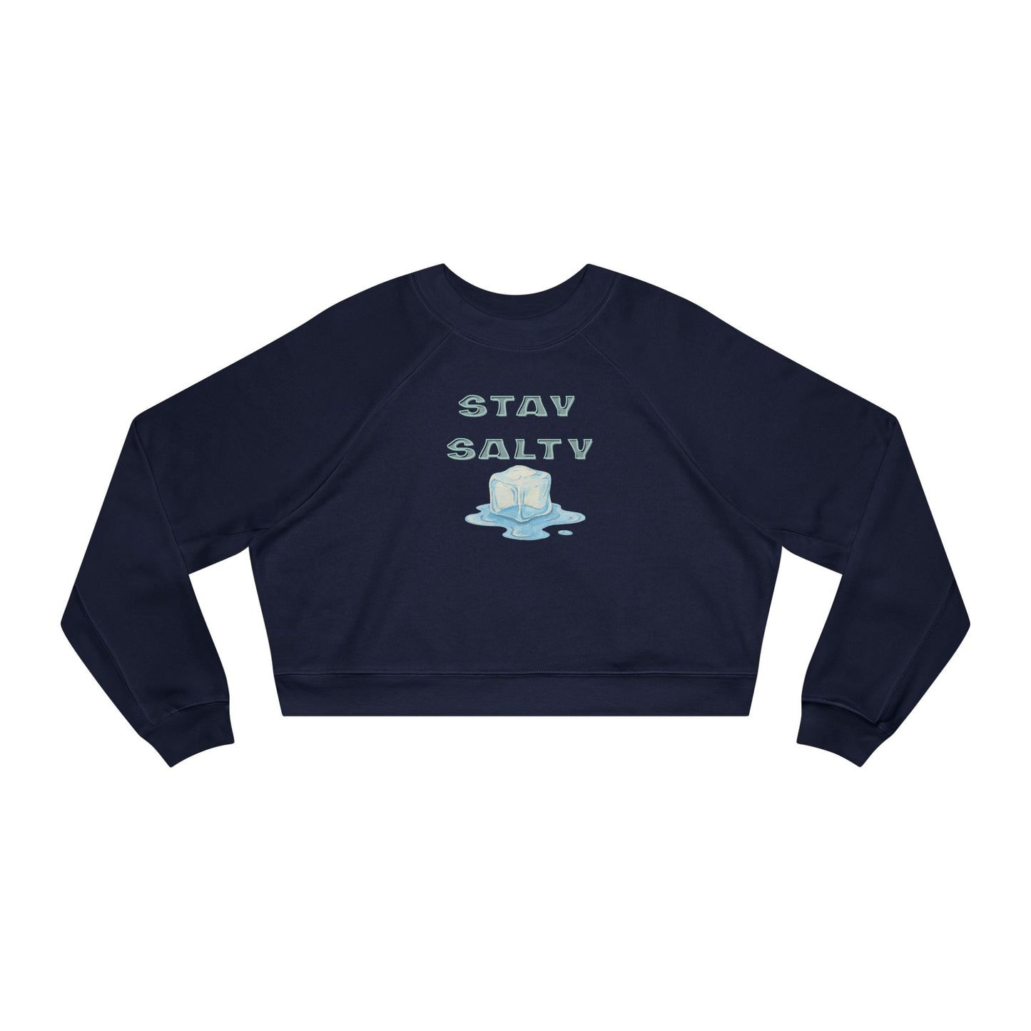 Stay Salty Cropped Pullover — Women's Fleece Sweatshirt