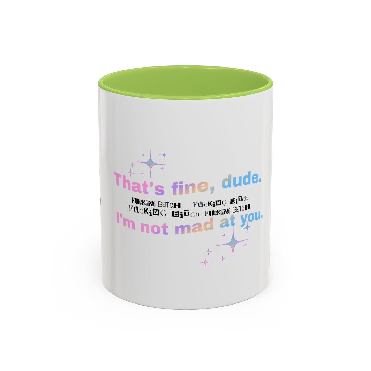 War on Woman Accent Coffee Mug — 11/15oz Feminist Statement Ceramic Mug