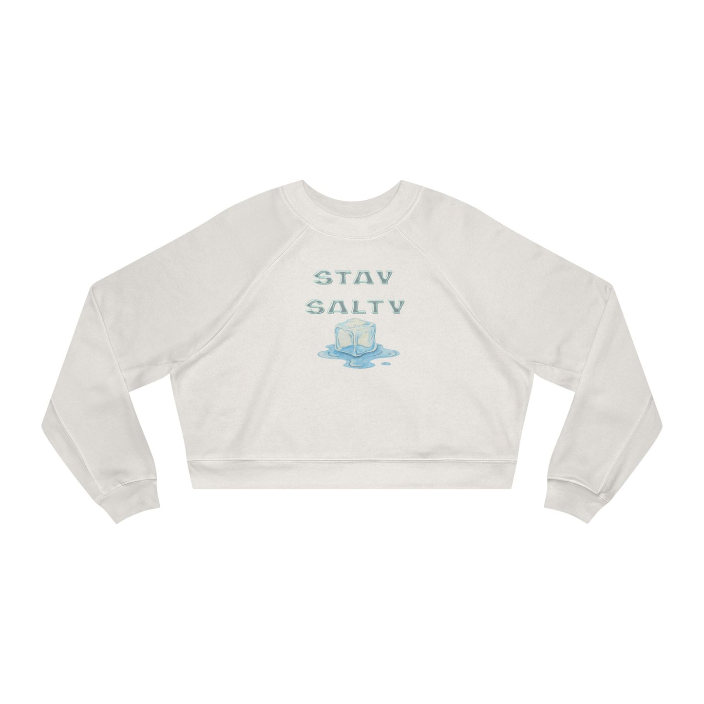 Stay Salty Cropped Pullover — Women's Fleece Sweatshirt