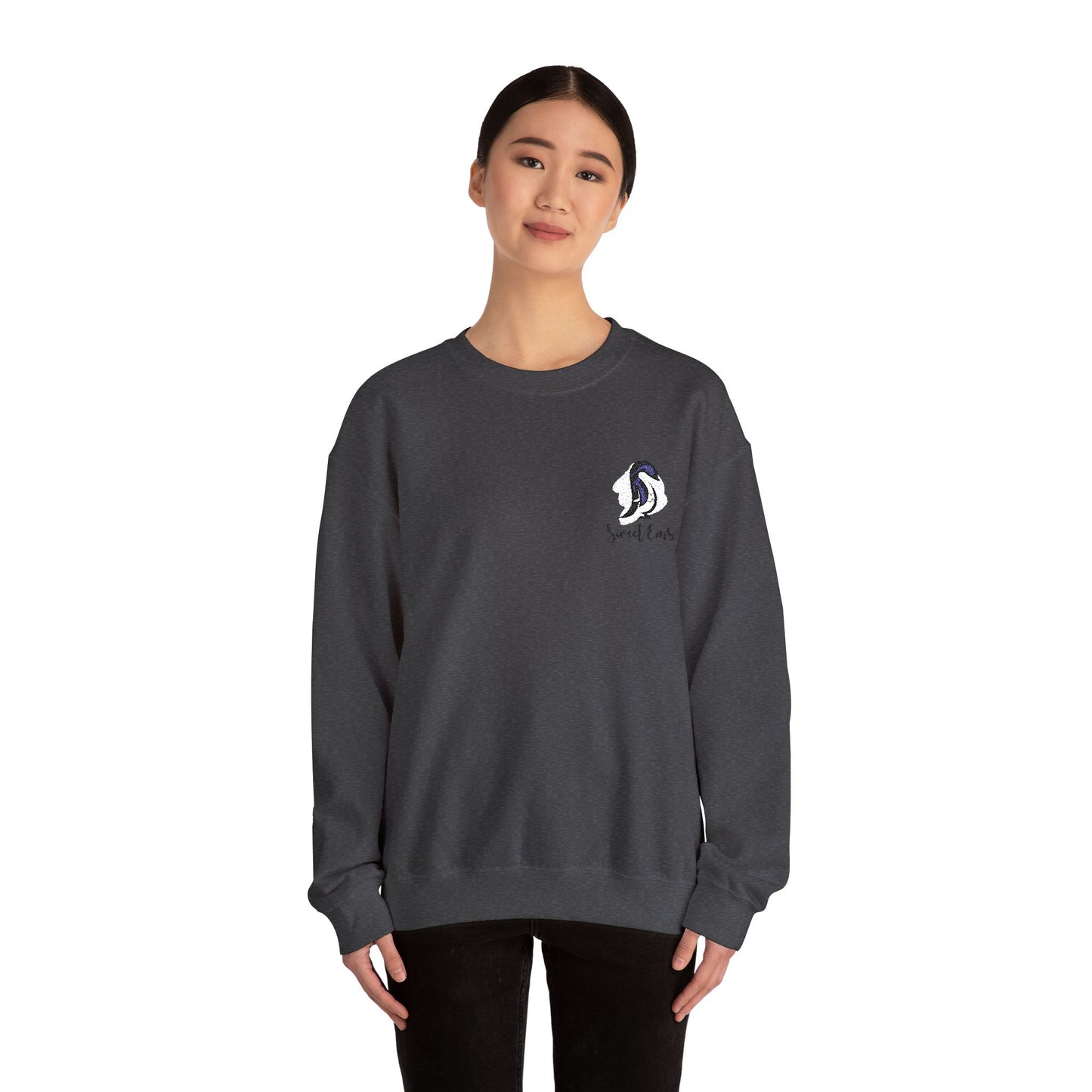 Logo Embroidery Crewneck Sweatshirt