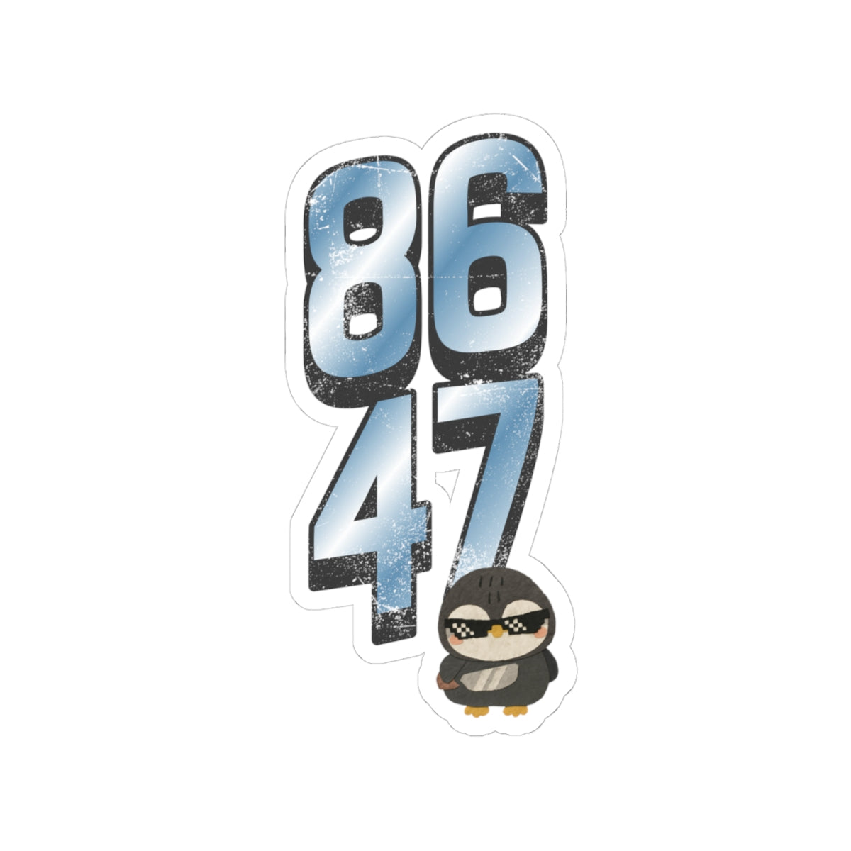 8647 Penguin Kiss-Cut Sticker