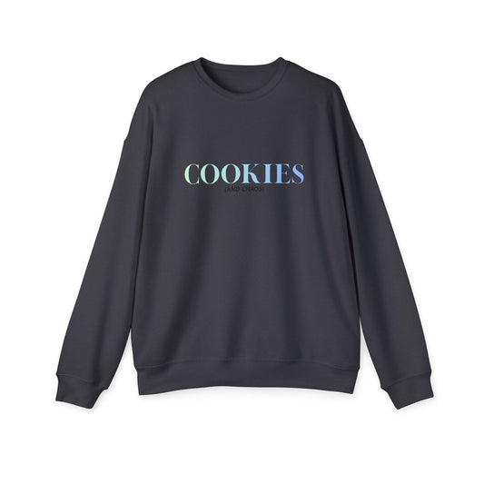 Cookies and Chaos Sweatshirt — Fun Bright Graphic Pullover