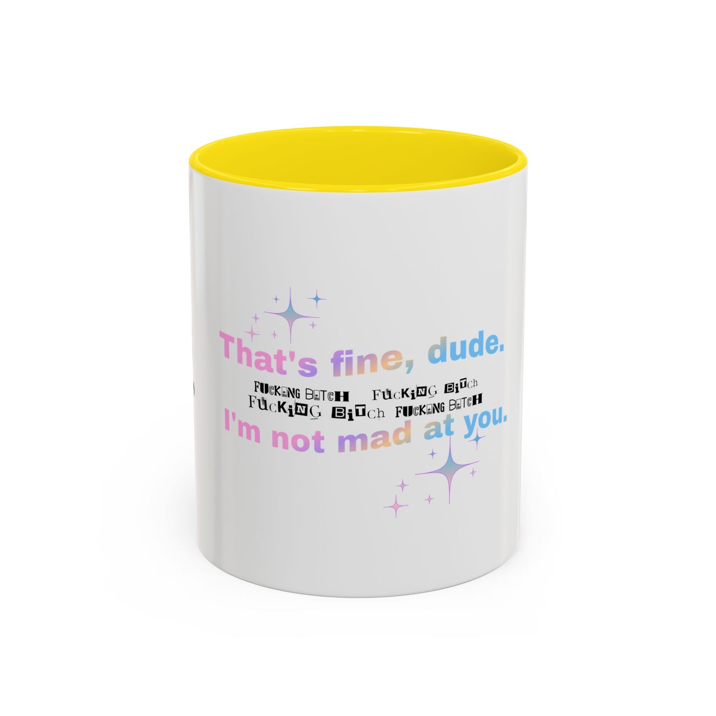 War on Woman Accent Coffee Mug — 11/15oz Feminist Statement Ceramic Mug