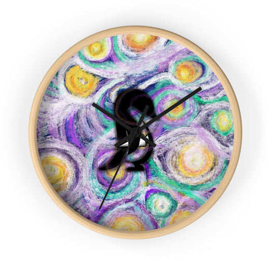 Starry Night–Style Sweetems Night Wall Clock