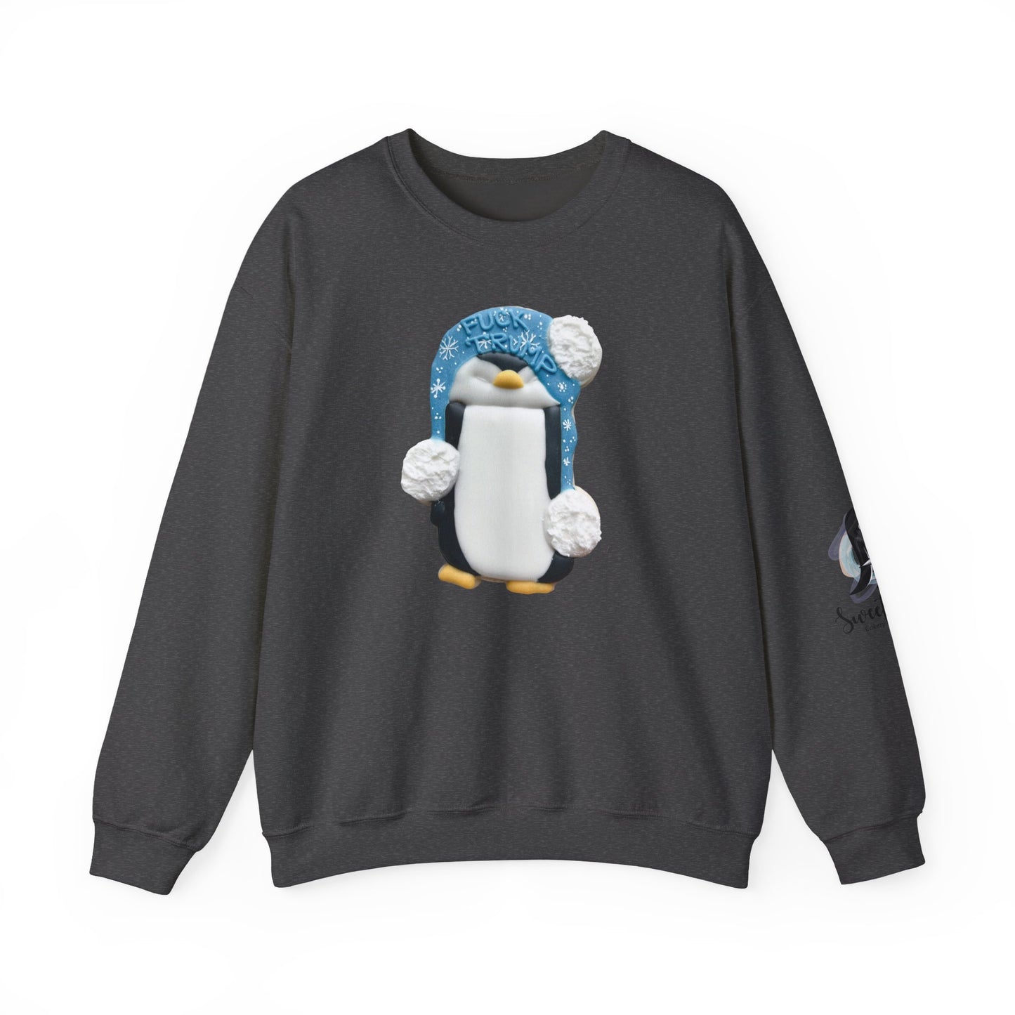 Anti‑Trump Penguin Resistance Sweatshirt — 'Fuck Trump' Political Crewneck