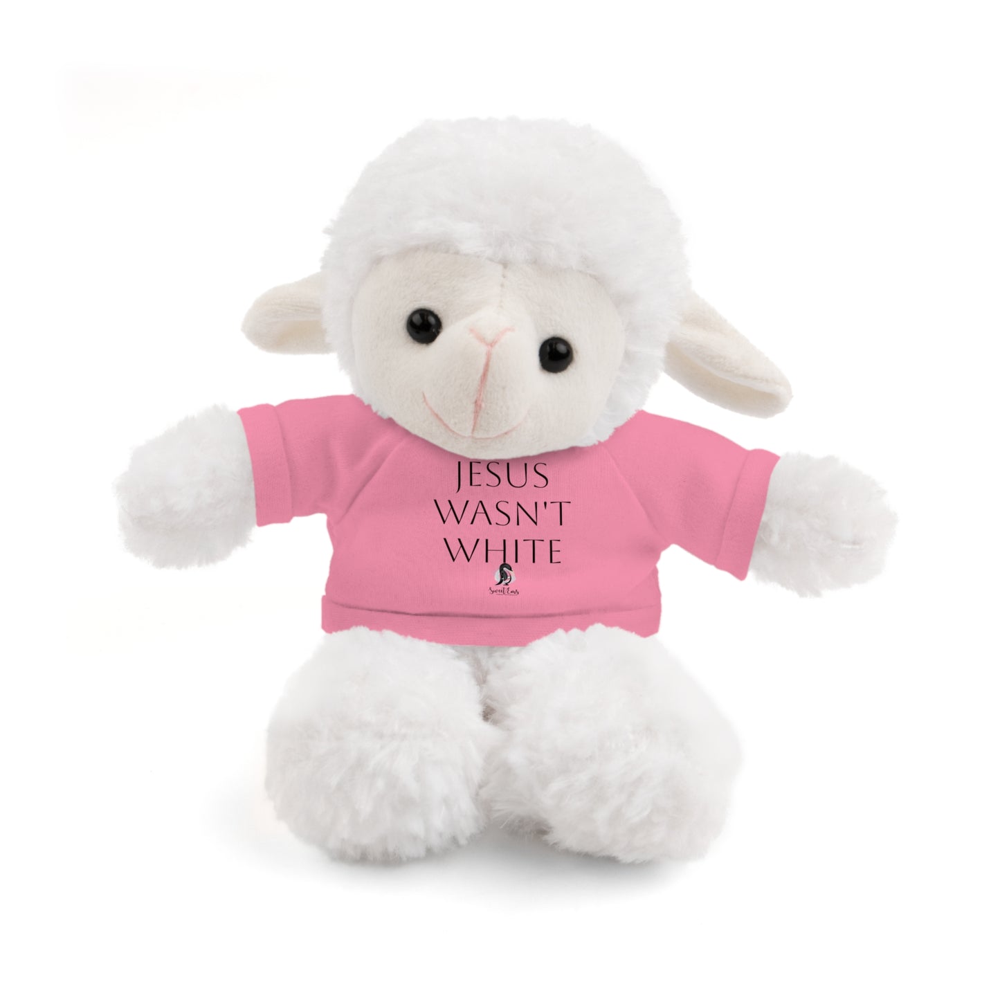 Jesus Wasn't White Stuffed Animal — Inclusive Plush Toy with Tee