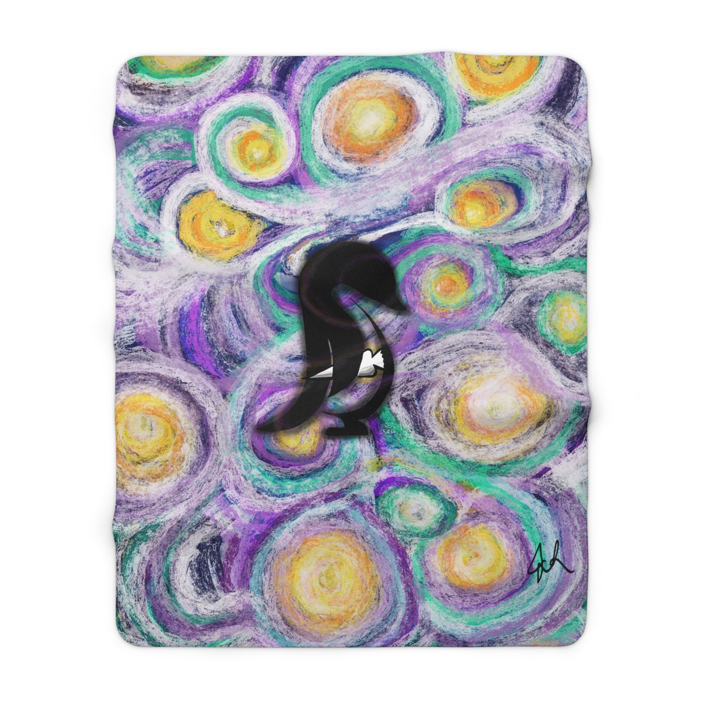 Starry 'Sweetems Night' Sherpa Blanket