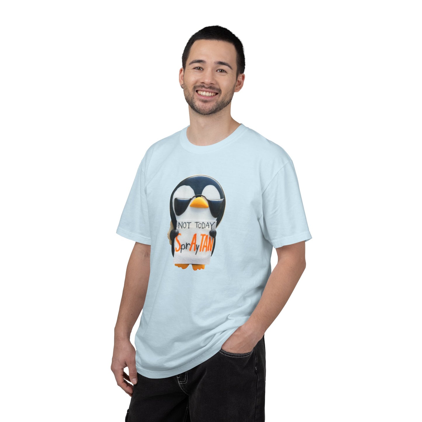 Penguin "Not Today SprAyTAN" T