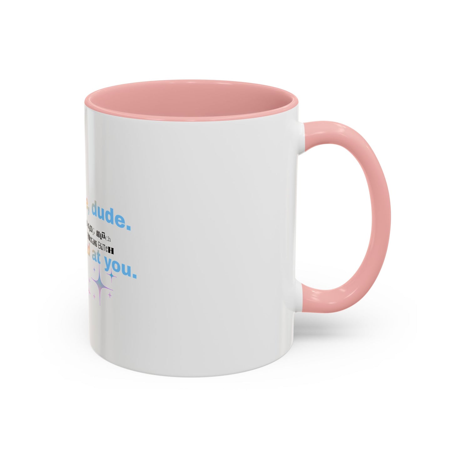 War on Woman Accent Coffee Mug — 11/15oz Feminist Statement Ceramic Mug