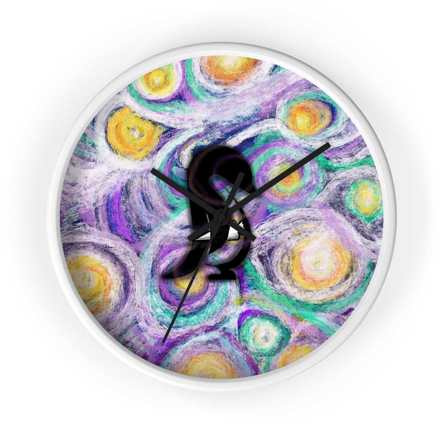 Starry Night–Style Sweetems Night Wall Clock