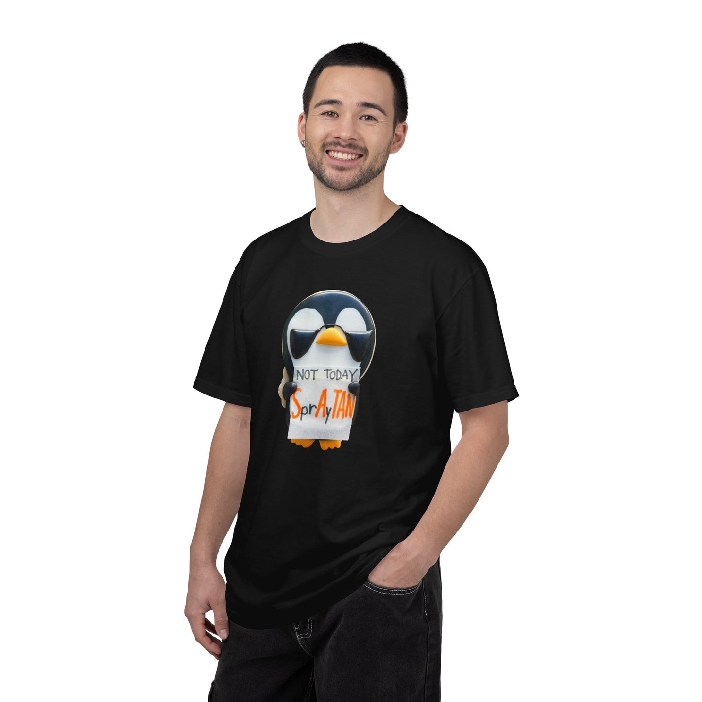 Penguin "Not Today SprAyTAN" T