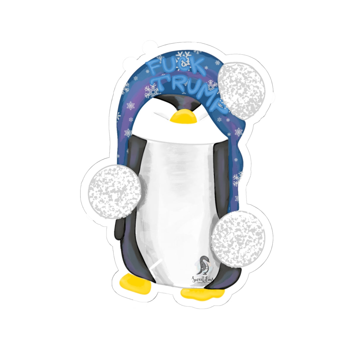 FDT Illustrated Penguin Kiss-Cut Sticker