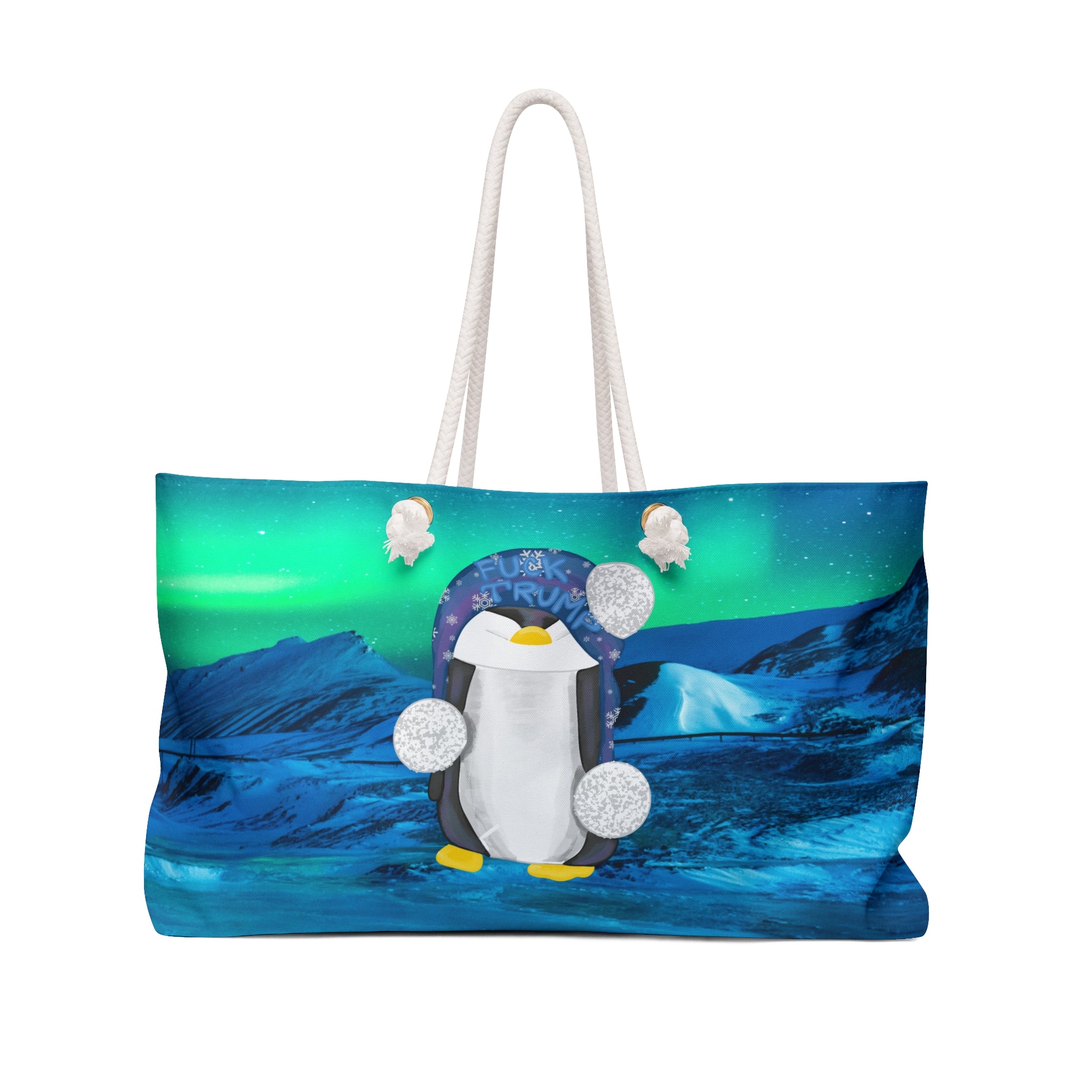 Aurora Weekender Bag — FDT Illustrated Penguin – Sweetems Co.