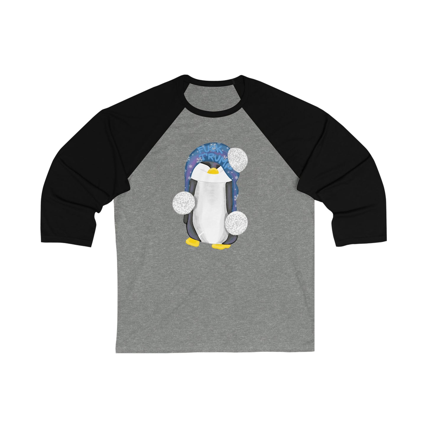 FDT Penguin Baseball Tee — 3/4 Seeve Shirt