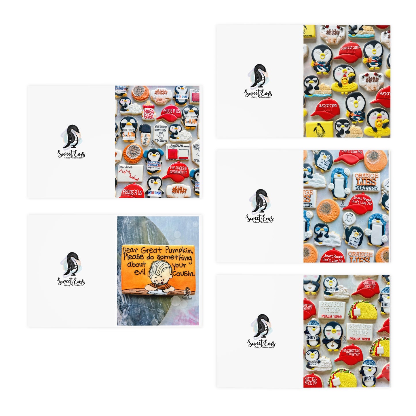 Funny Assorted Greeting Card Set — 5-Pack Holiday & Occasion Cards (Includes "Dear Great Pumpkin, Please do something about your [...]