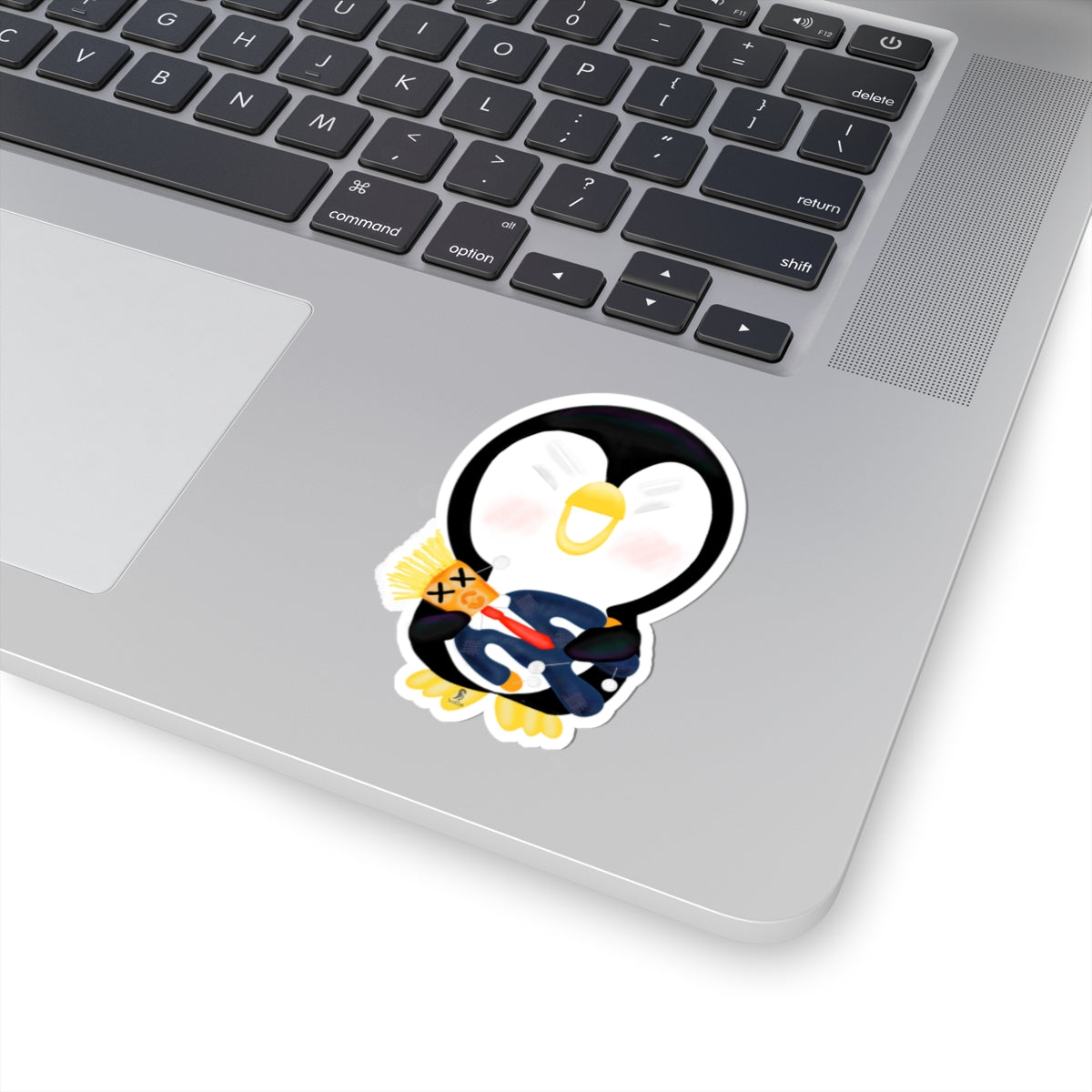 Voodoo Doll FDT Penguin Illustrated Kiss-Cut Sticker