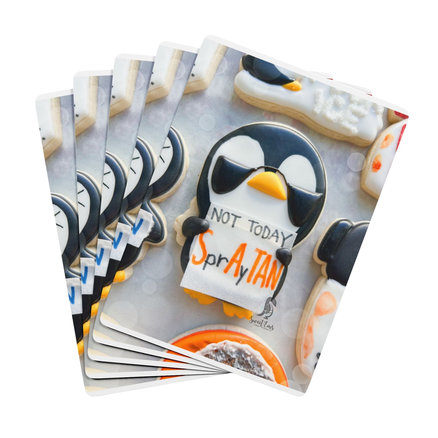 Penguin 'Not Today' Poker Playing Cards — Novelty Ace Spade Deck