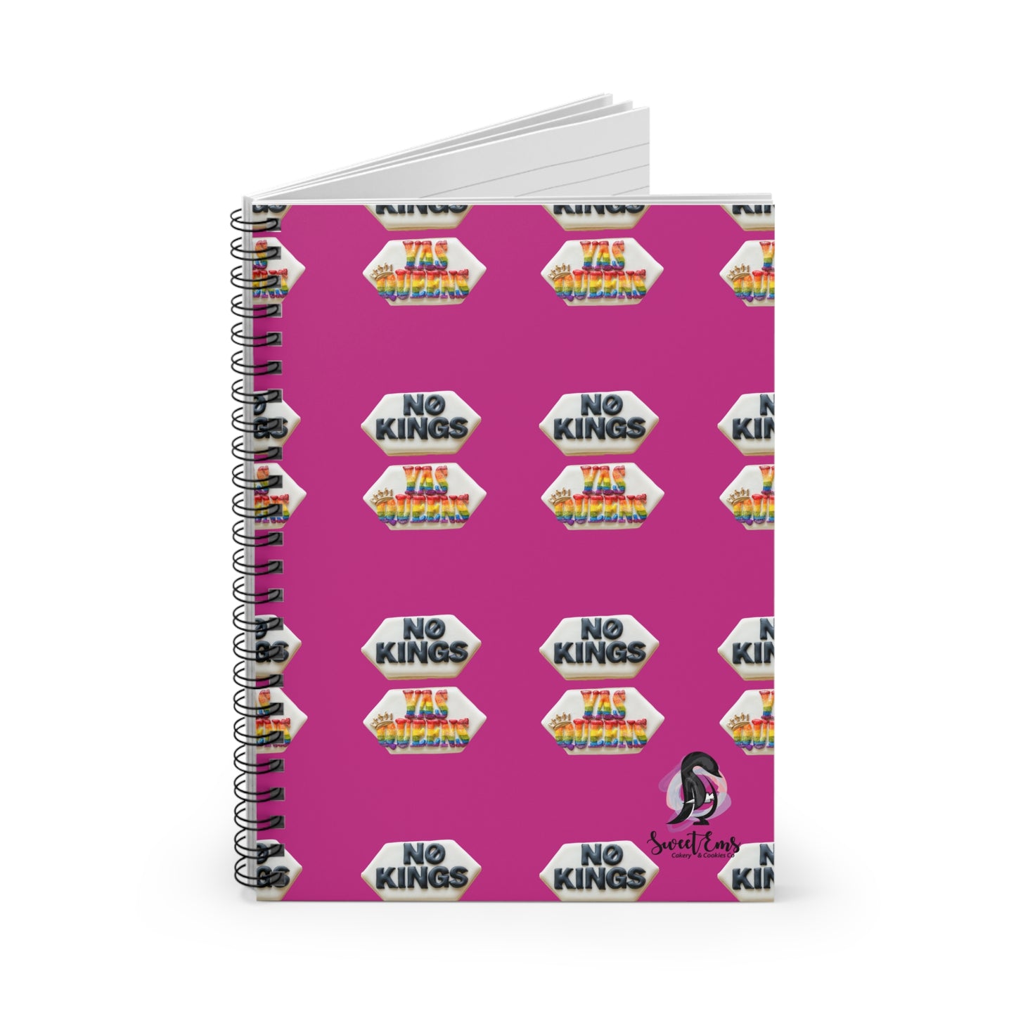 Viral "No Kings, Yas Queens" Spiral Notebook