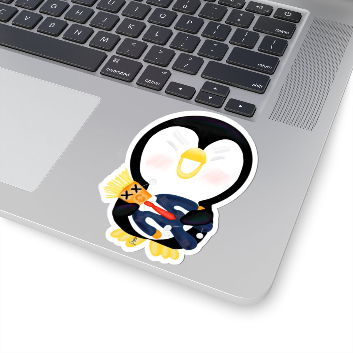Voodoo Doll FDT Penguin Illustrated Kiss-Cut Sticker