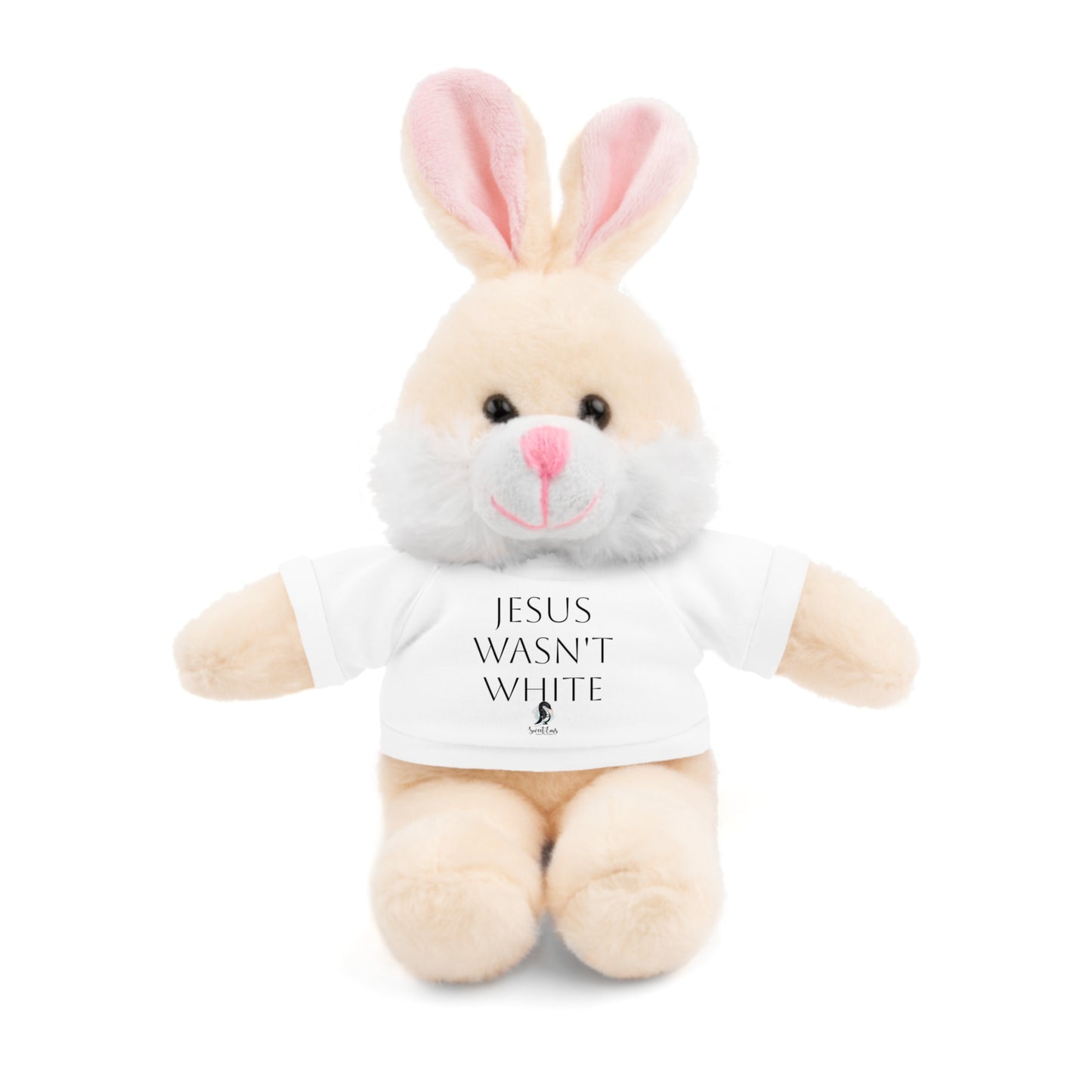Jesus Wasn't White Stuffed Animal — Inclusive Plush Toy with Tee