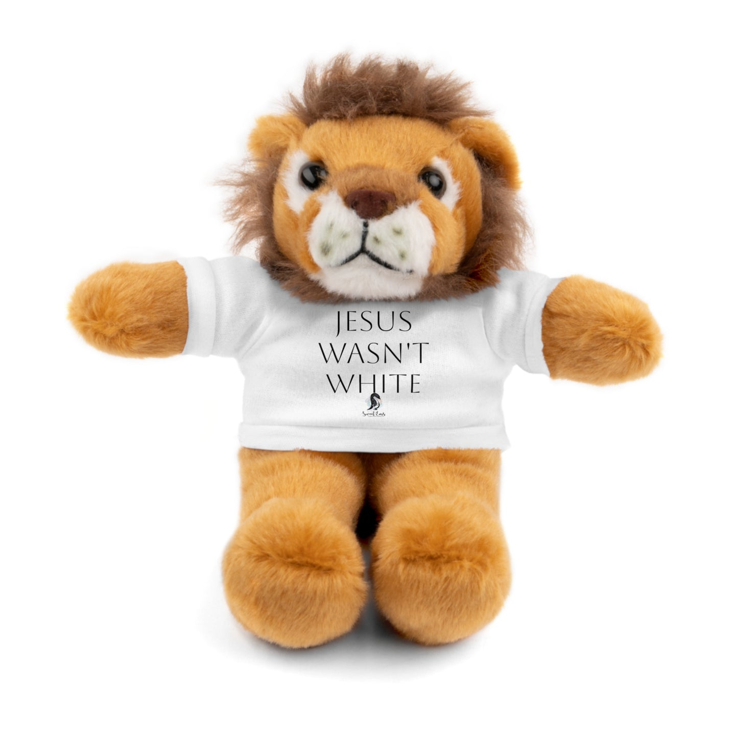 Jesus Wasn't White Stuffed Animal — Inclusive Plush Toy with Tee