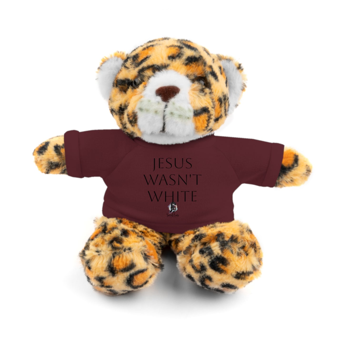 Jesus Wasn't White Stuffed Animal — Inclusive Plush Toy with Tee