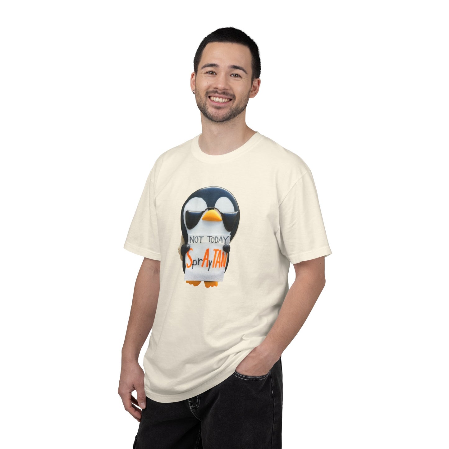 Penguin "Not Today SprAyTAN" T