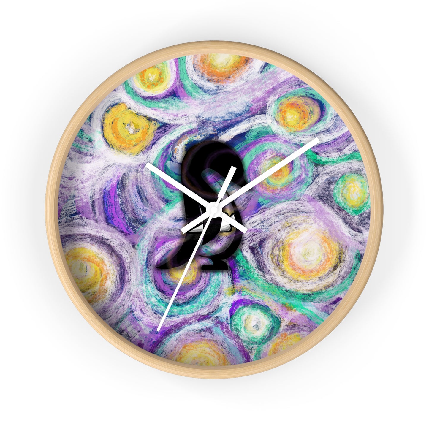 Starry Night–Style Sweetems Night Wall Clock
