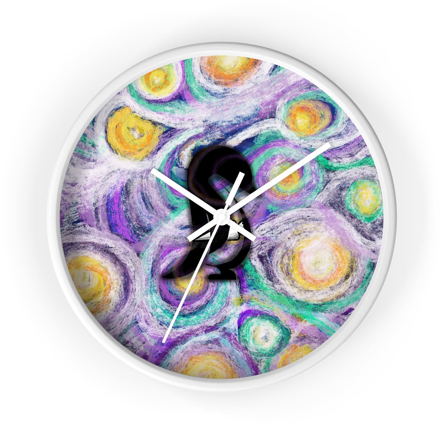 Starry Night–Style Sweetems Night Wall Clock