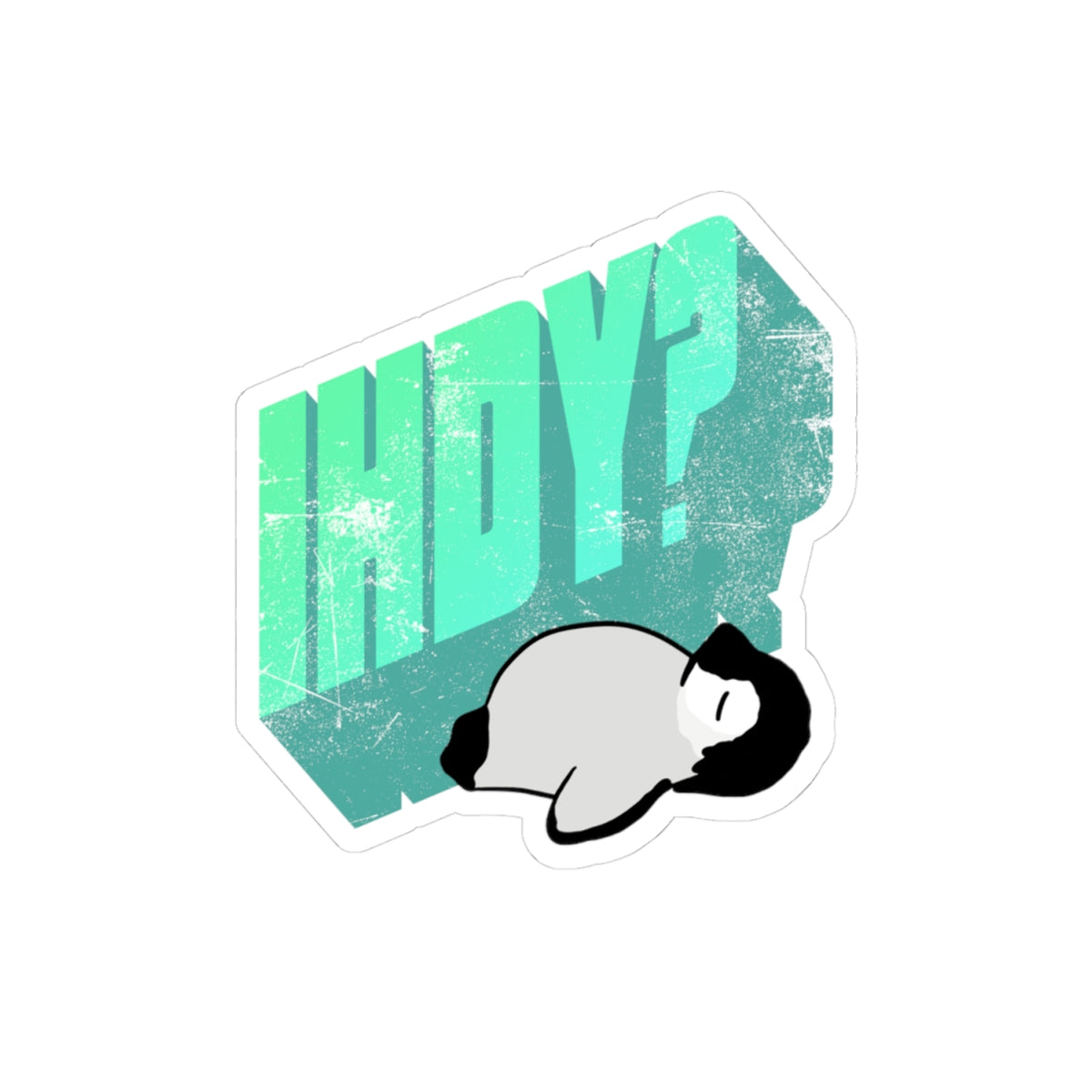 IHDY? Penguin Kiss-Cut Sticker