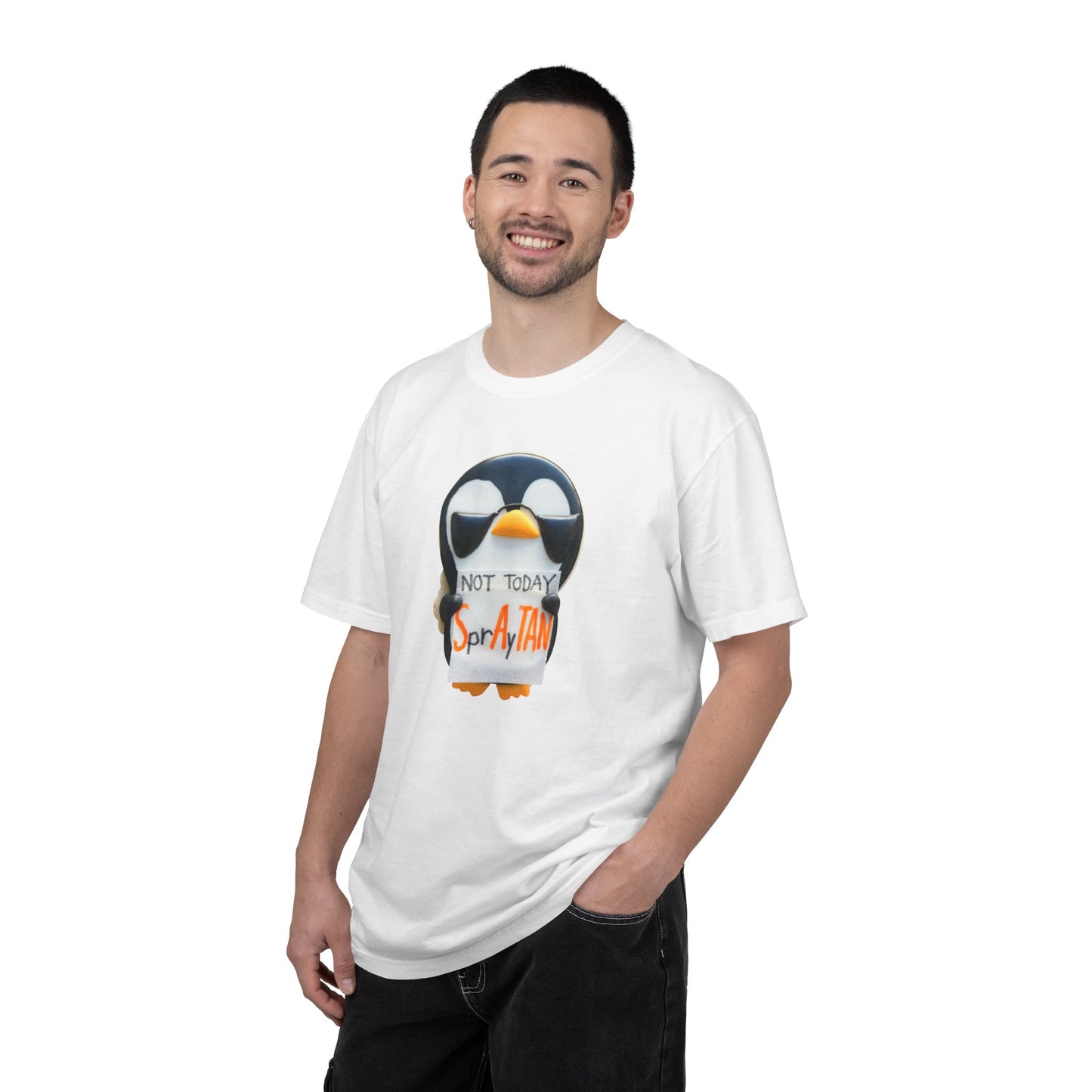 Penguin "Not Today SprAyTAN" T