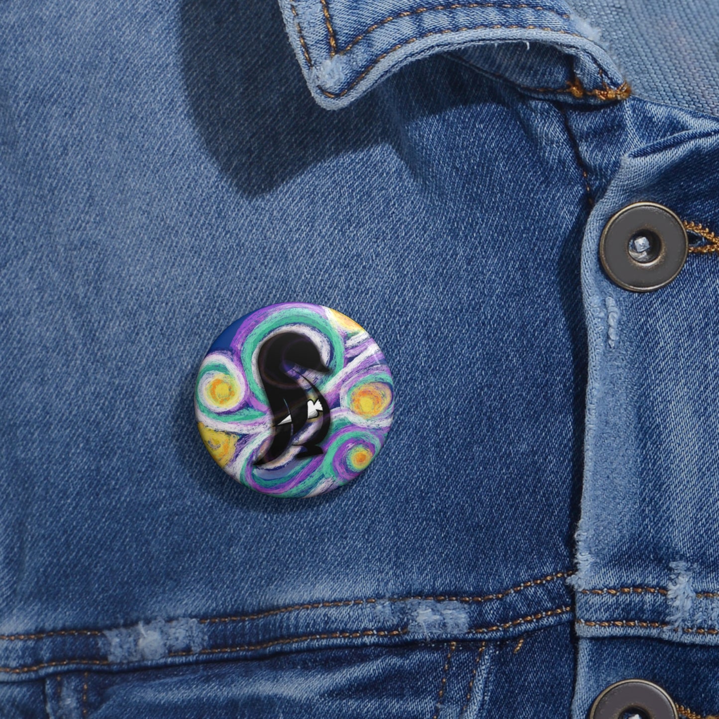 Sweetems Night Pin Button