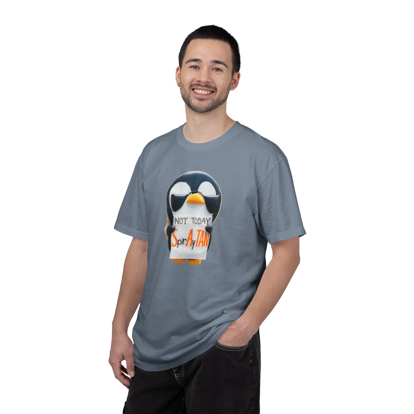 Penguin "Not Today SprAyTAN" T