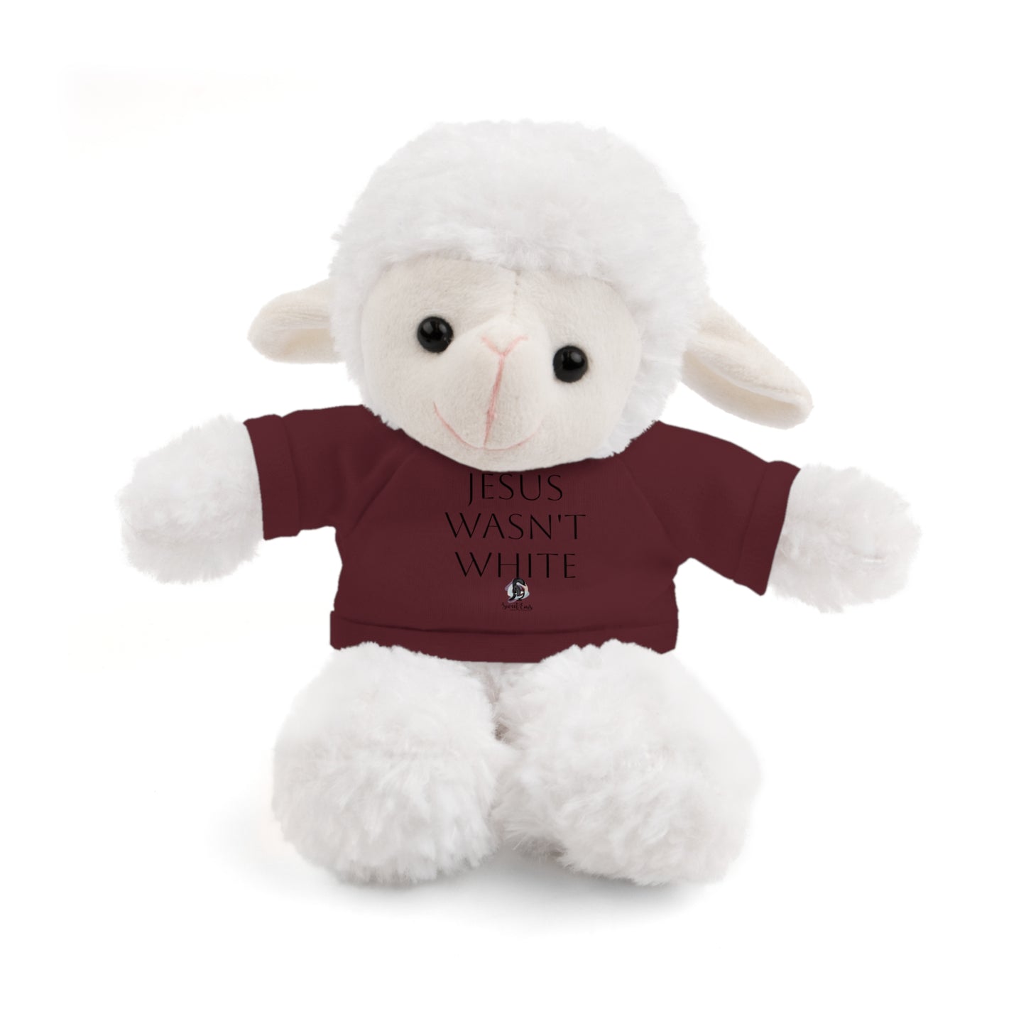 Jesus Wasn't White Stuffed Animal — Inclusive Plush Toy with Tee