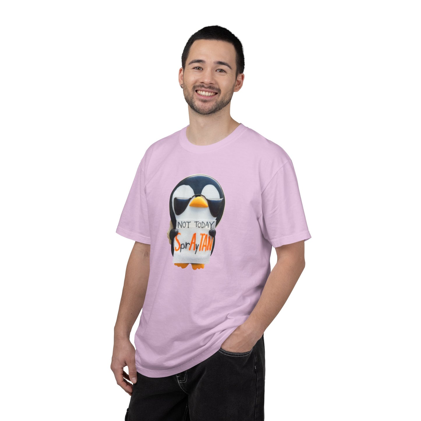 Penguin "Not Today SprAyTAN" T