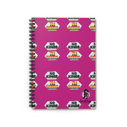 Viral "No Kings, Yas Queens" Spiral Notebook