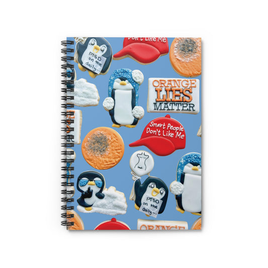 Cookies Pattern Spiral Notebook — Ruled-Lined Cookie Design Journal