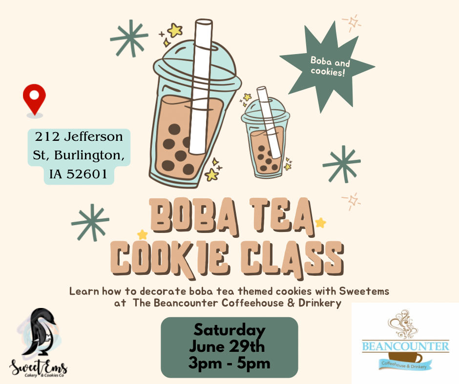 Boba Tea Cookie Class (In person)